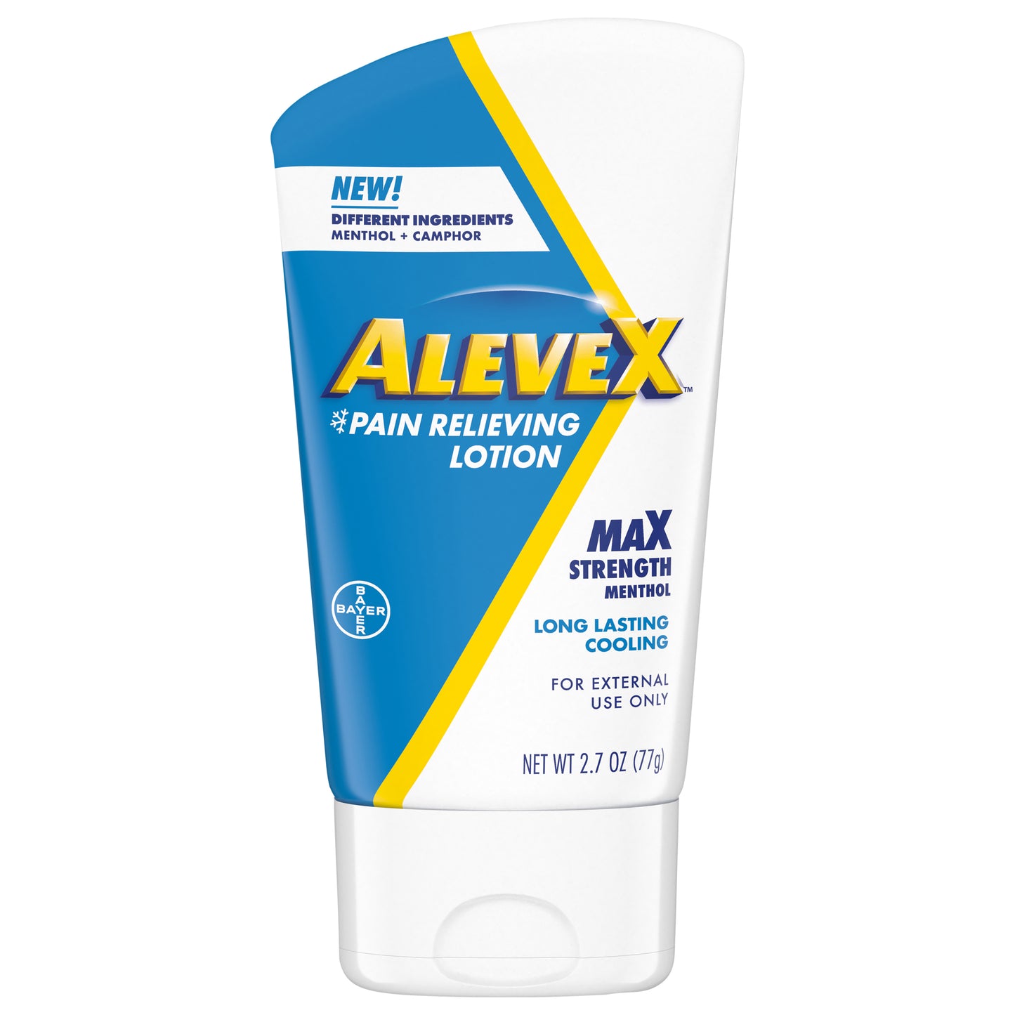 Alevex Max Strength Menthol Pain Relieving Lotion 2.7 oz Tube