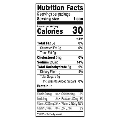 V8 Antioxidants Original 100% Vegetable Juice 6 - 5.5 fl oz Cans