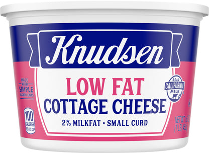Knudsen Lowfat Small Curd 2% Milkfat Cottage Cheese 16 oz Cup\Tub