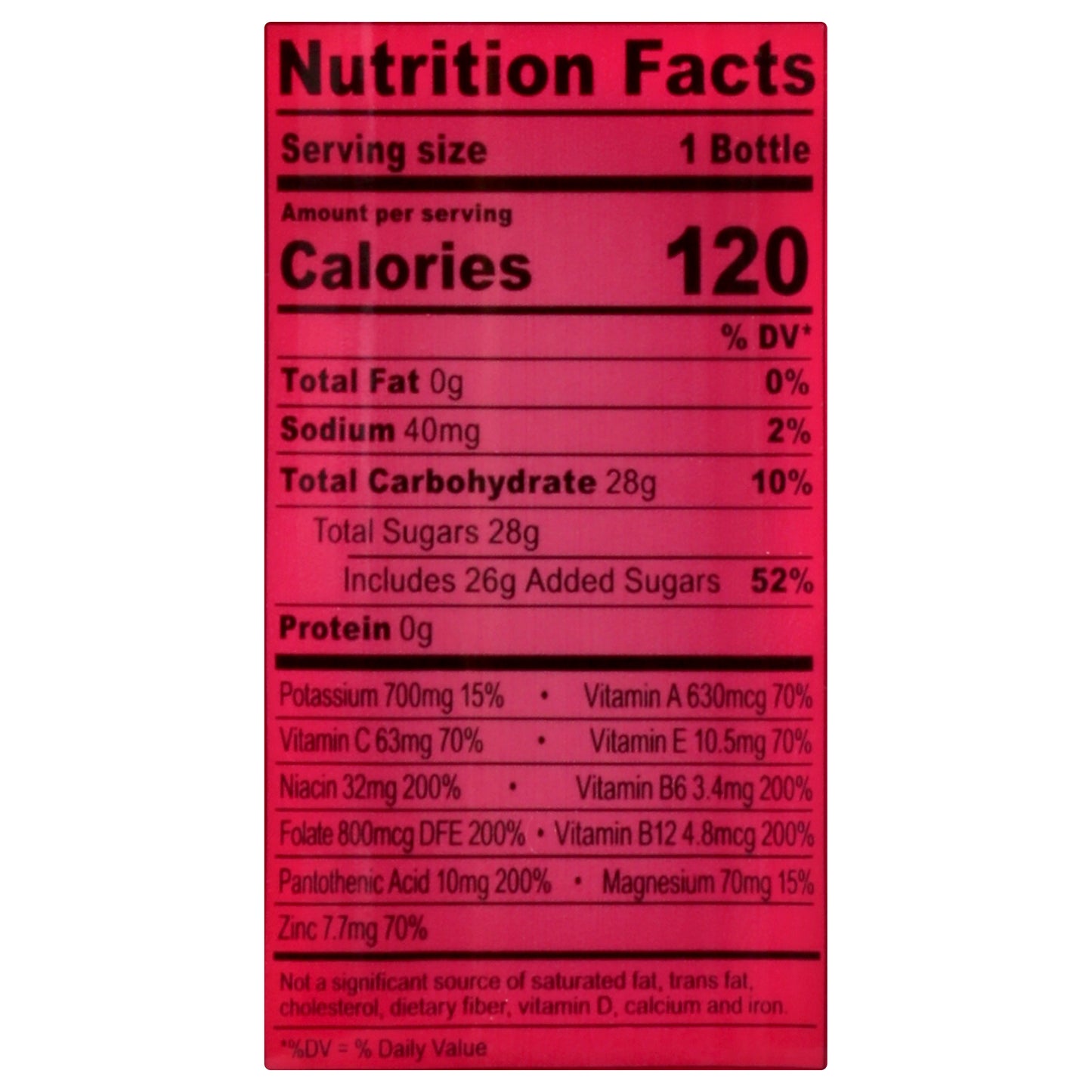 Body Armor Fruit Punch Super Drink 16 oz