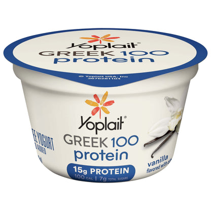 Yoplait Fat Free Greek 100 Protein Vanilla Yogurt 5.3 oz