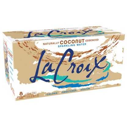 LaCroix Coconut Sparkling Water 8 - 12 fl oz Cans