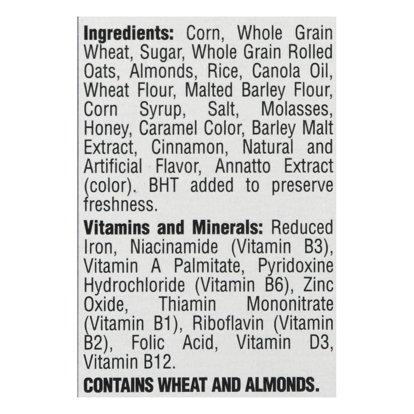 Honey Bunches Of Oats With Almonds Cereal 18 oz