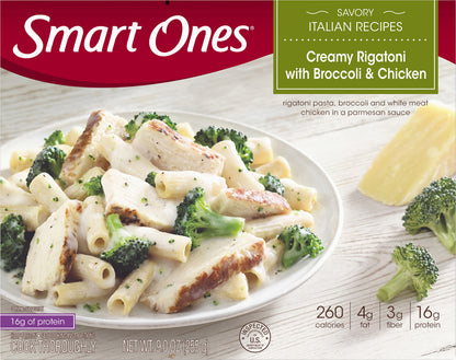 Smart Ones Creamy Rigatoni With Broccoli & Chicken, Frozen Meal, 9 oz Box