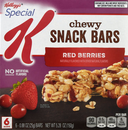Special K Chewy Red Berries Snack Bars 6 ea