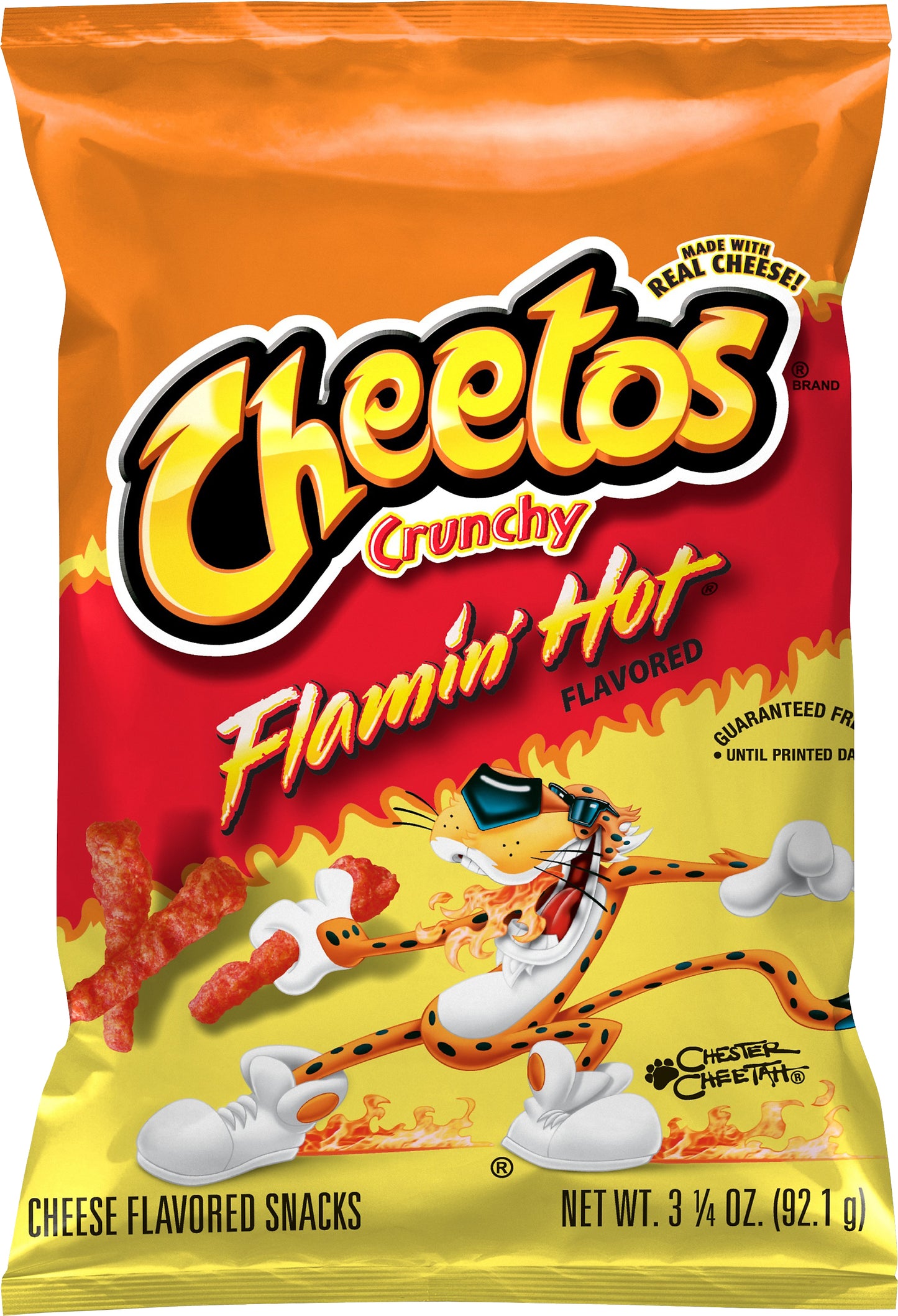 Cheetos Crunchy Flamin' Hot Flavored Cheese Flavored Snacks 3.25 oz