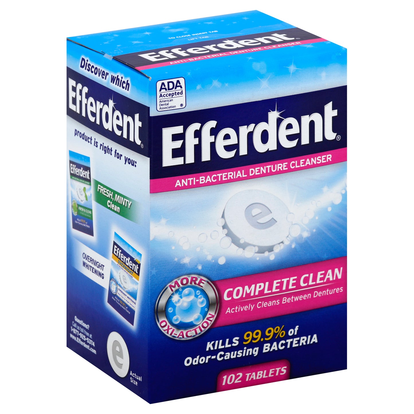 Efferdent Denture Cleanser 102 ea