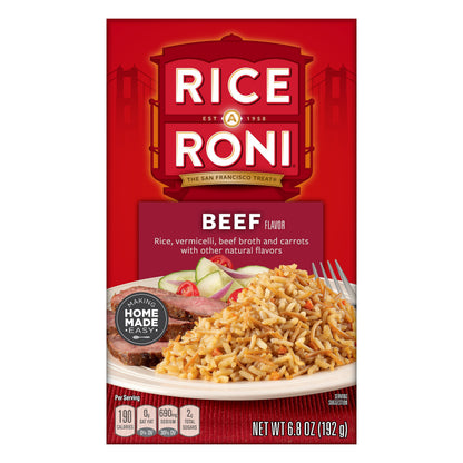 Rice A Roni Beef Flavor Food Mix 6.8 oz
