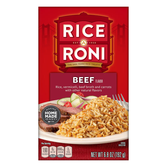Rice A Roni Beef Flavor Food Mix 6.8 oz