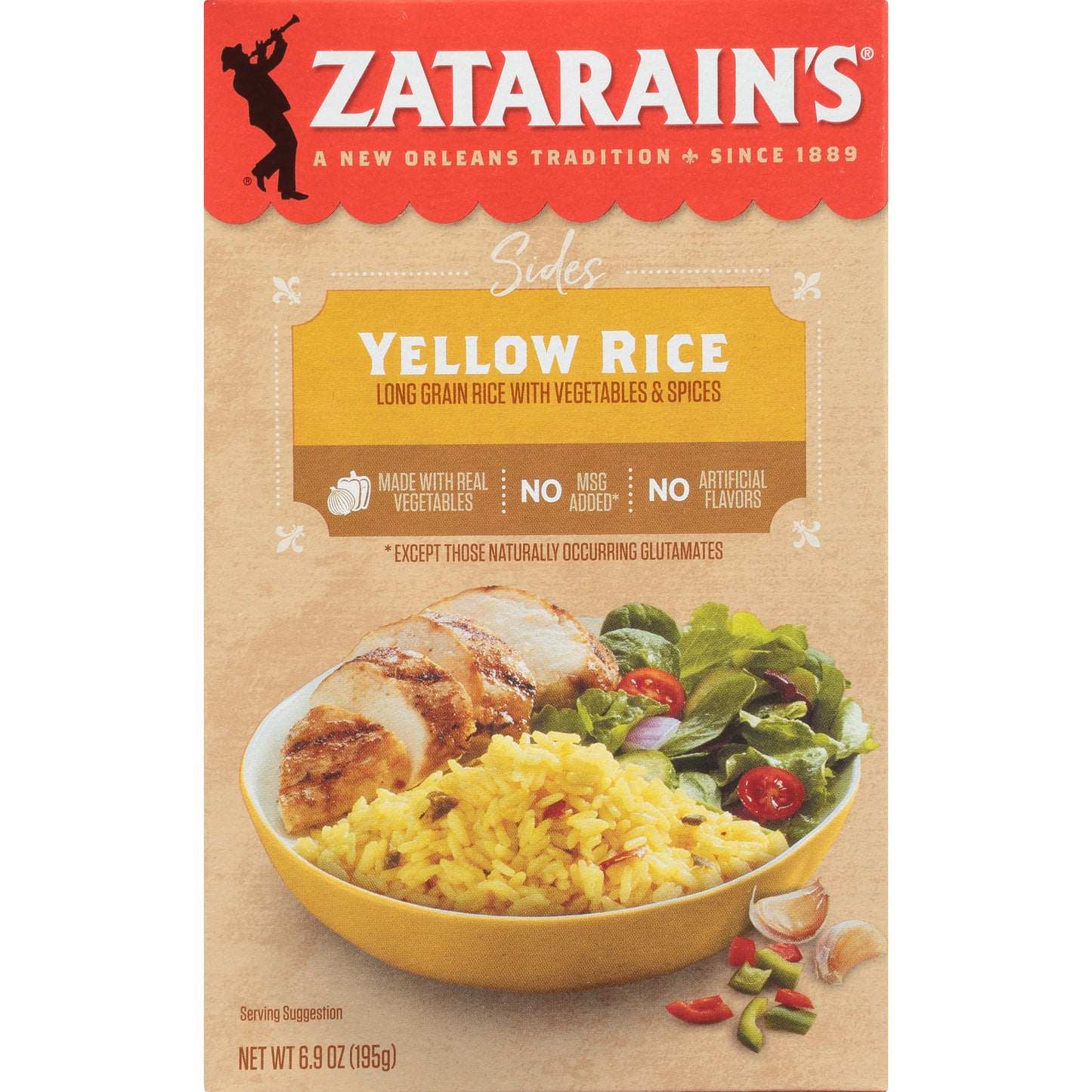 Zatarain's® Sides Yellow Rice 6.9 oz. Box