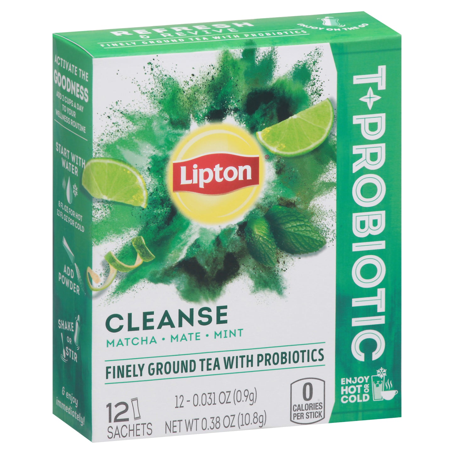 Lipton T-Probiotic Cleanse Tea 12-0.031 oz Sachets