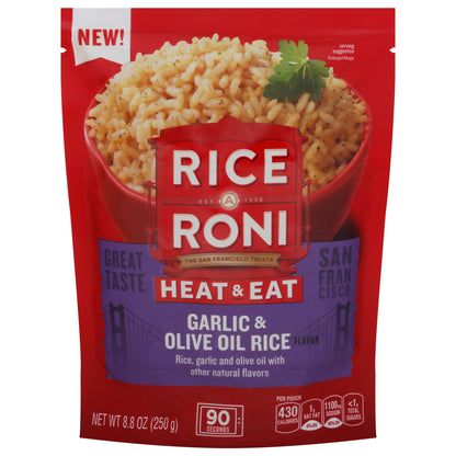 Rice A Roni Heat & Eat Garlic & Olive Oil Rice 8.8 oz
