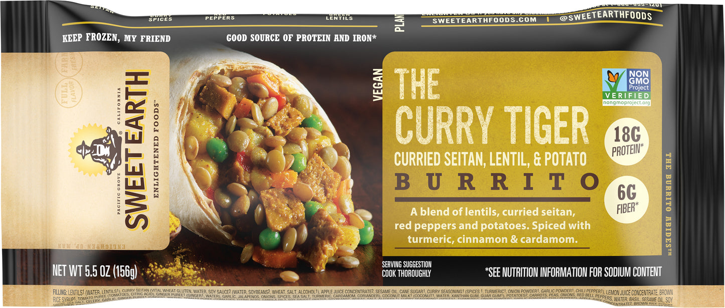 Sweet Earth The Curry Tiger Burrito 5.5 oz