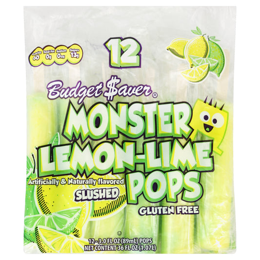 Budget Saver Monster Pops 12 ea