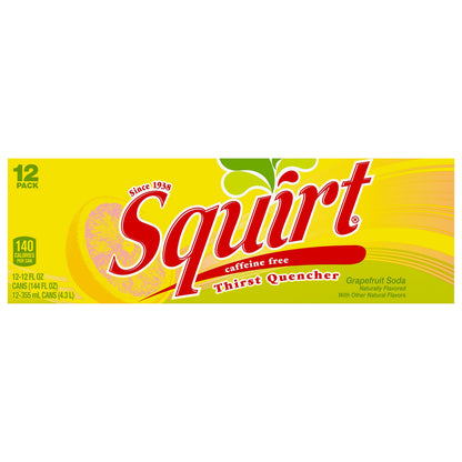 Squirt Citrus Soda, 12 fl oz cans, 12 pack