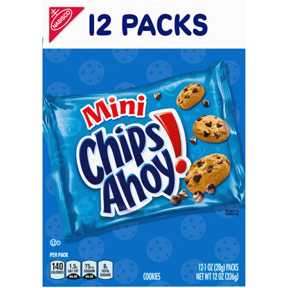 Nabisco Chips Ahoy! Mini Chocolate Chip Cookies 12-1 oz. Packs