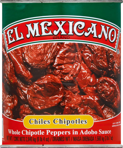 El Mexicano Chiles Chipotles 100 oz