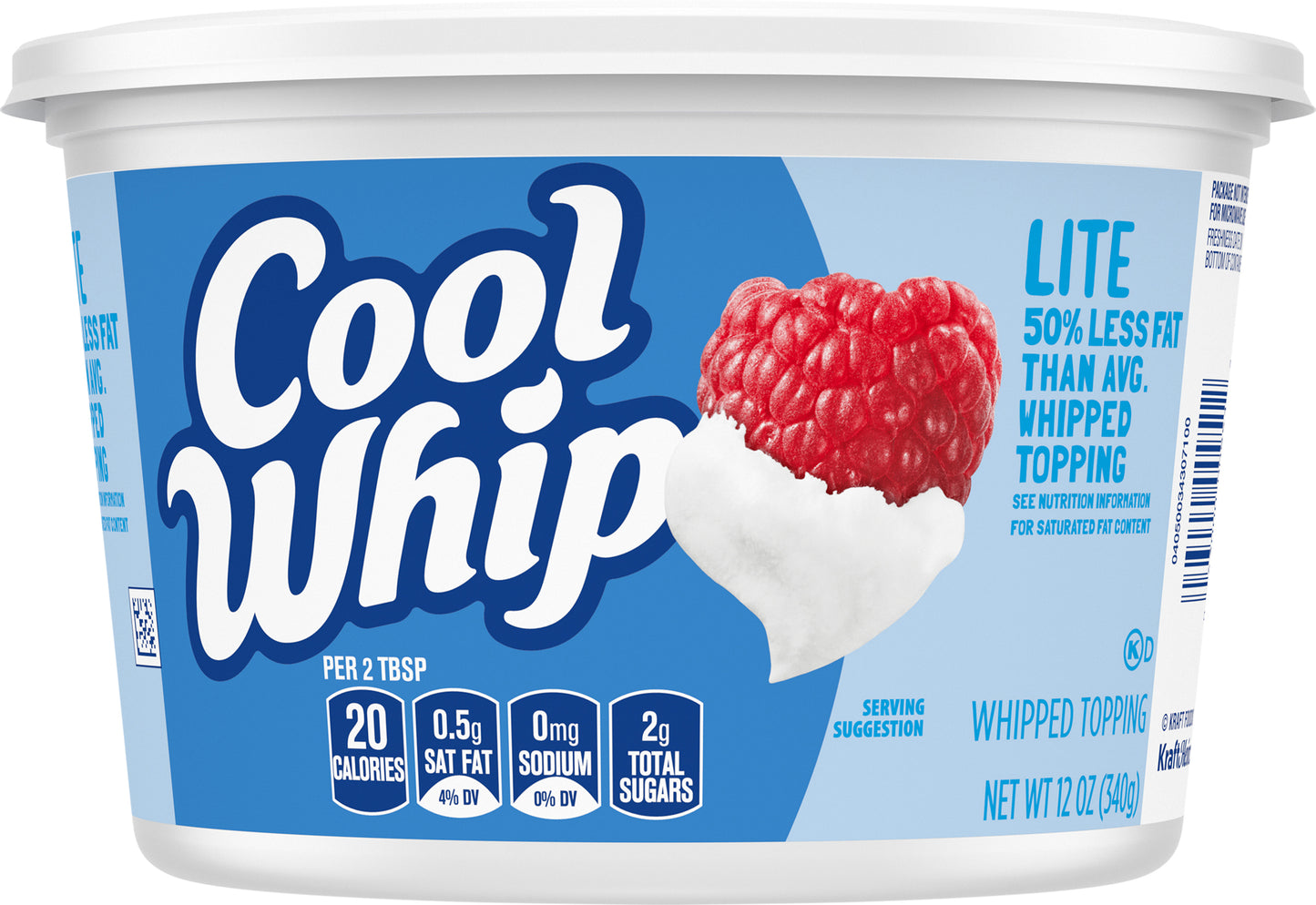 Cool Whip Lite Whipped Topping, 12 oz Tub