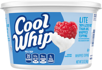 Cool Whip Lite Whipped Topping, 12 oz Tub