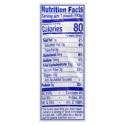 HappyTot Organics Fiber & Protein 4 (Tots & Tykes) Fruit & Veggie Blend 4 oz