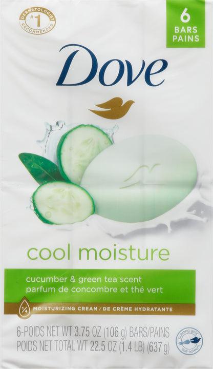 Dove Cucumber & Green Tea Scent Beauty Bar 6 ea