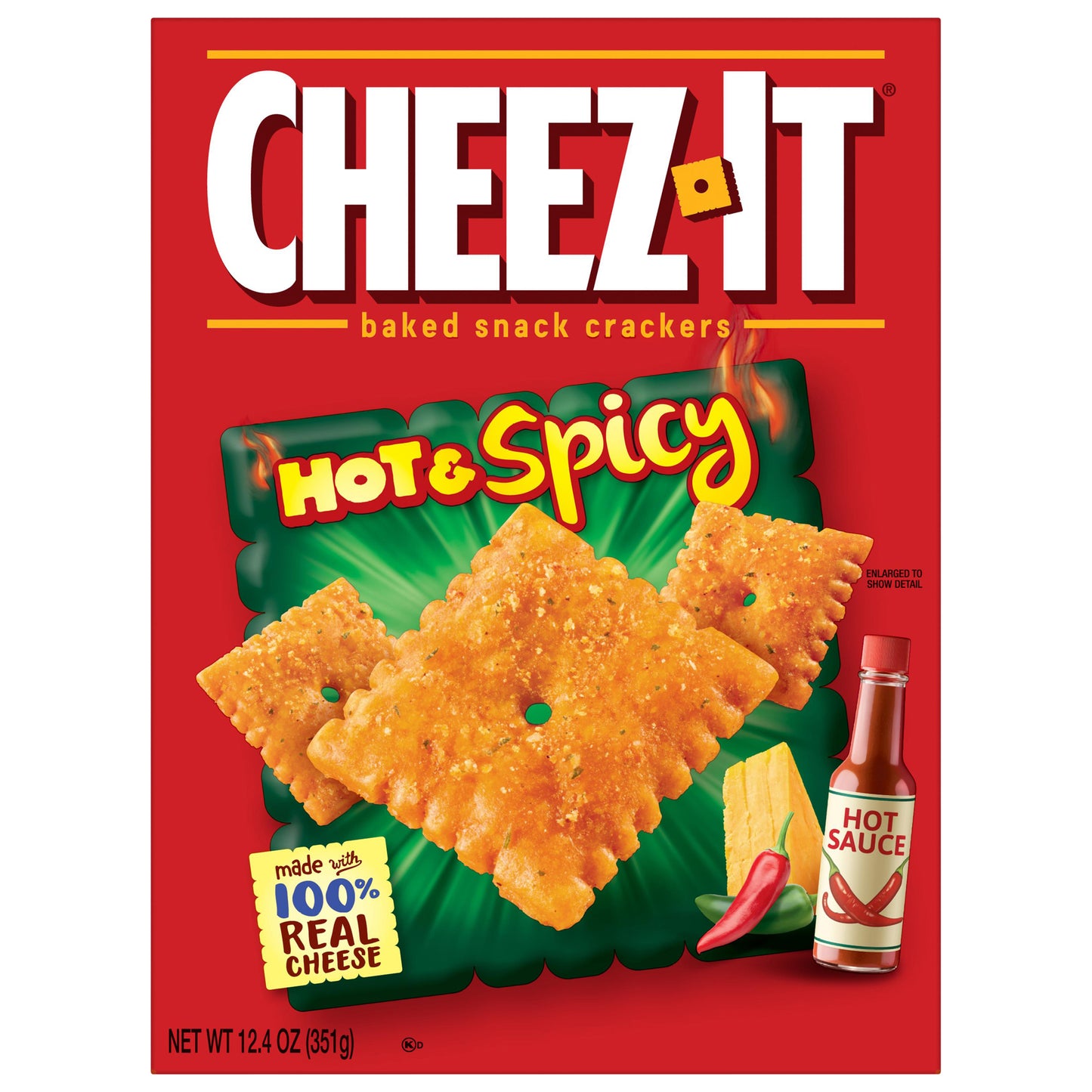 Cheez-It Hot & Spicy Baked Snack Crackers 12.4 oz