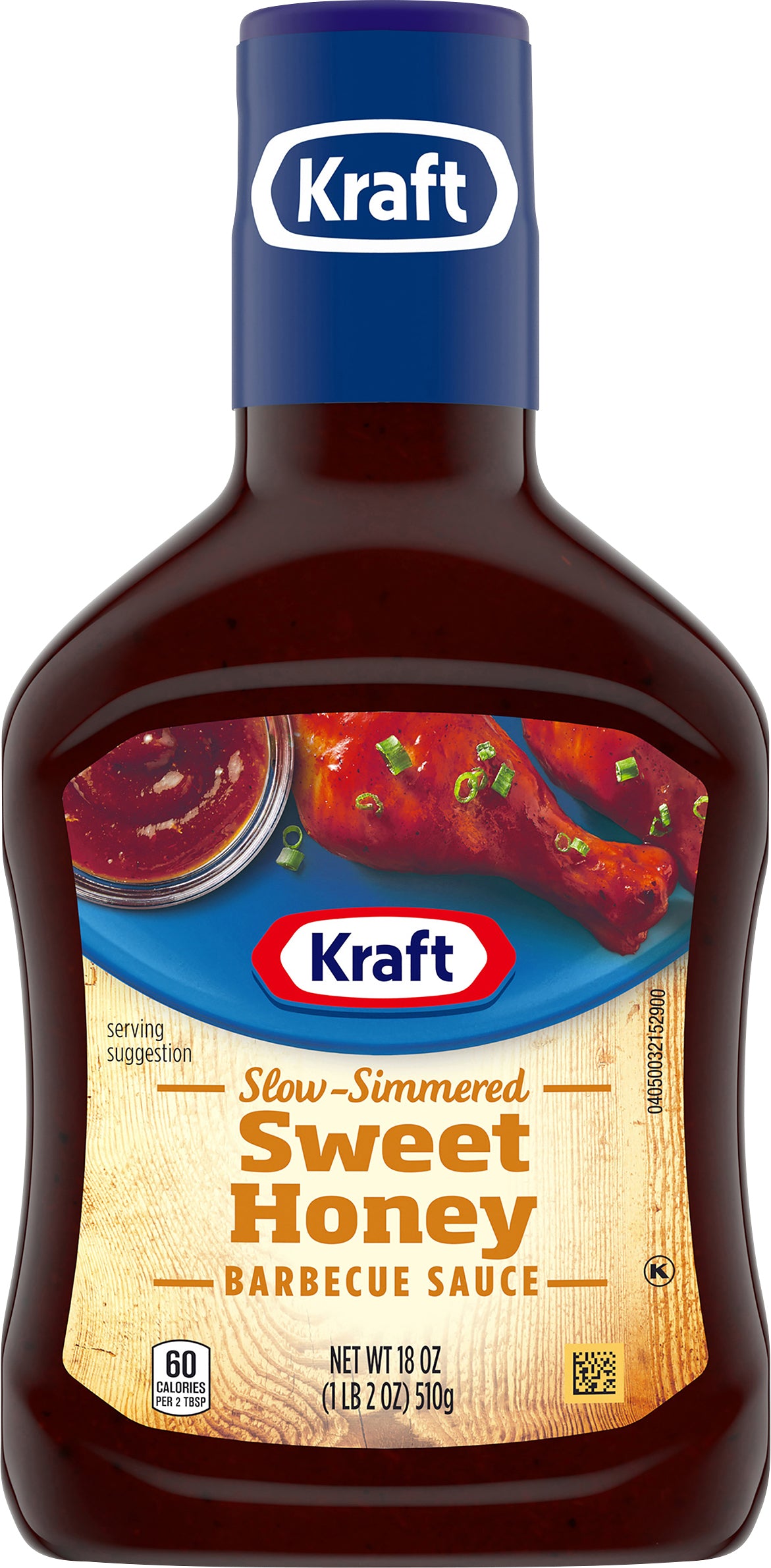 Kraft Sweet Honey Slow-Simmered Barbecue Sauce, 18 oz Bottle