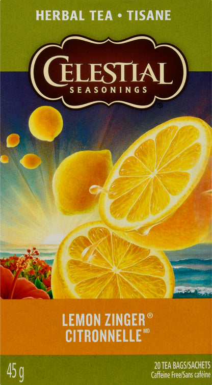 Celestial Seasonings Tea Bags Citronelle Lemon Zinger Herbal Tea 20 ea