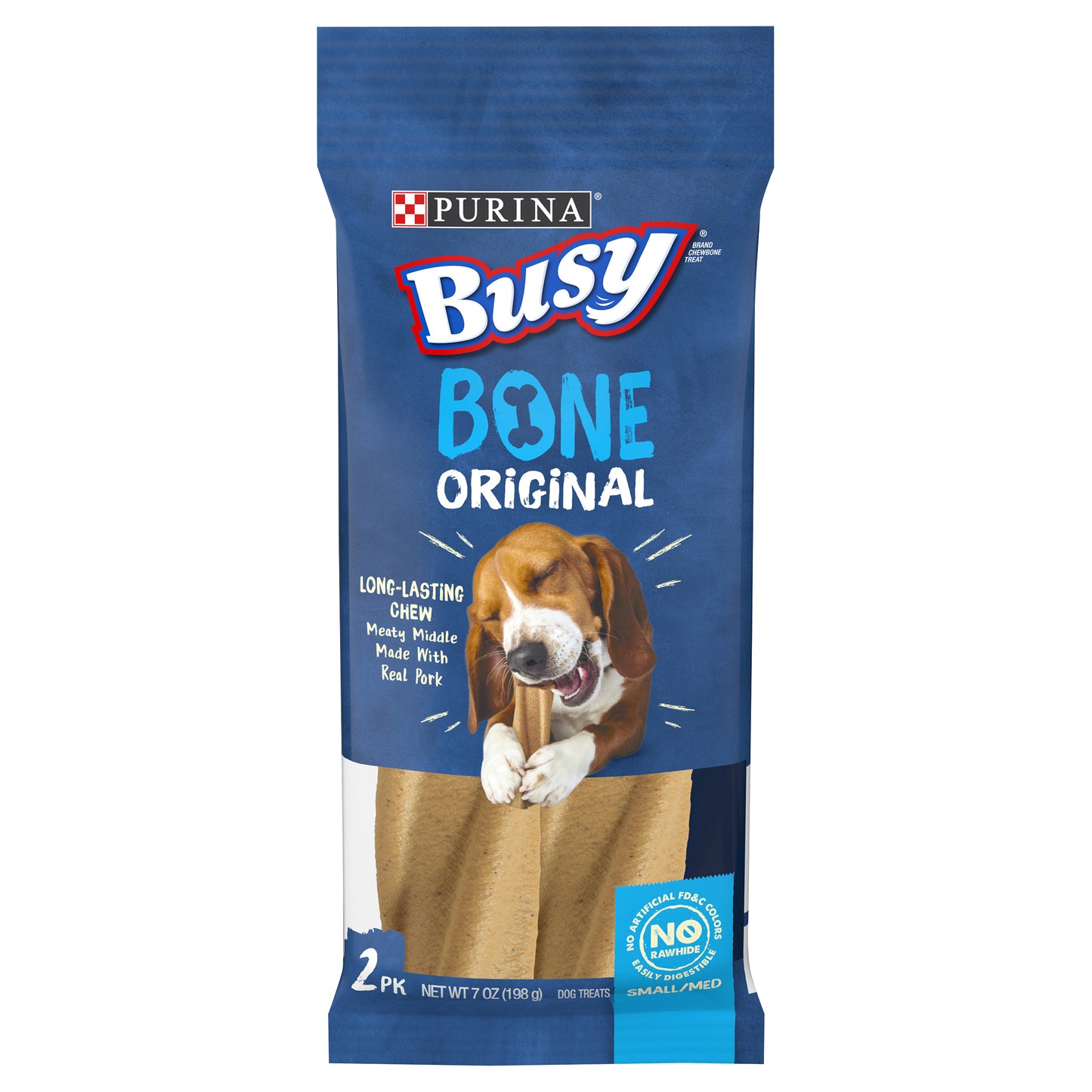 Purina Busy Made in USA Facilities Small/Medium Dog Bones, Original - 2 ct. Pouch