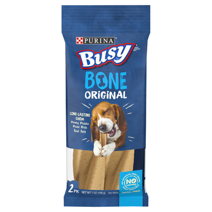 Purina Busy Made in USA Facilities Small/Medium Dog Bones, Original - 2 ct. Pouch