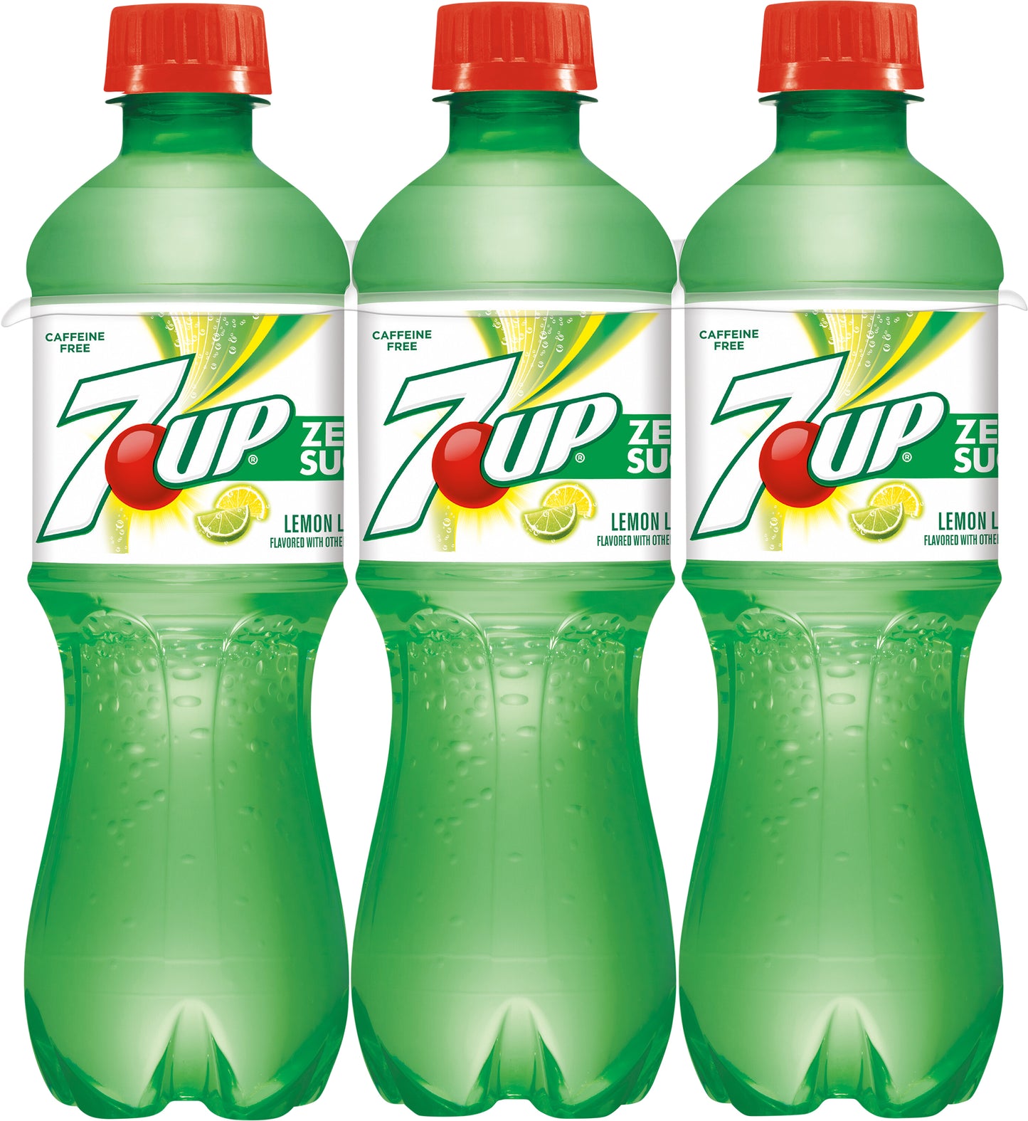 7UP Zero Sugar Lemon Lime Soda, .5 L  bottles, 6 pack