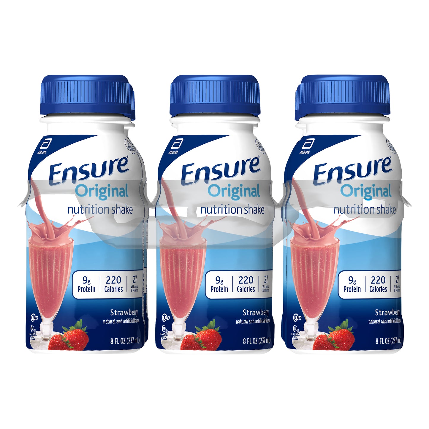 Ensure Original Nutrition Shake with 9 grams of protein, Meal Replacement Shakes, Strawberry, 8 fl o