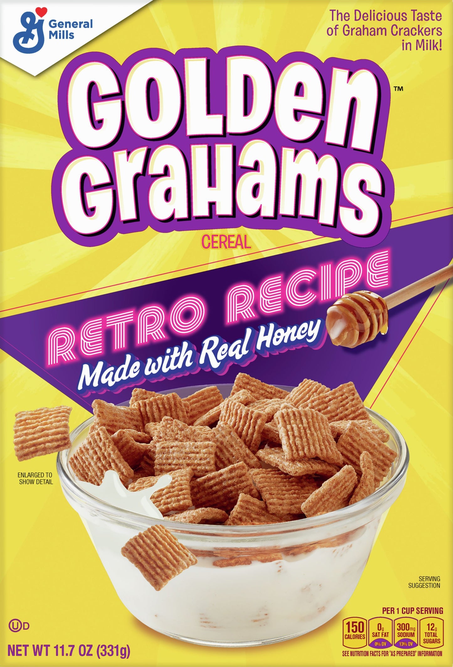 Golden Grahams Retro Recipe Cereal 11.7 oz