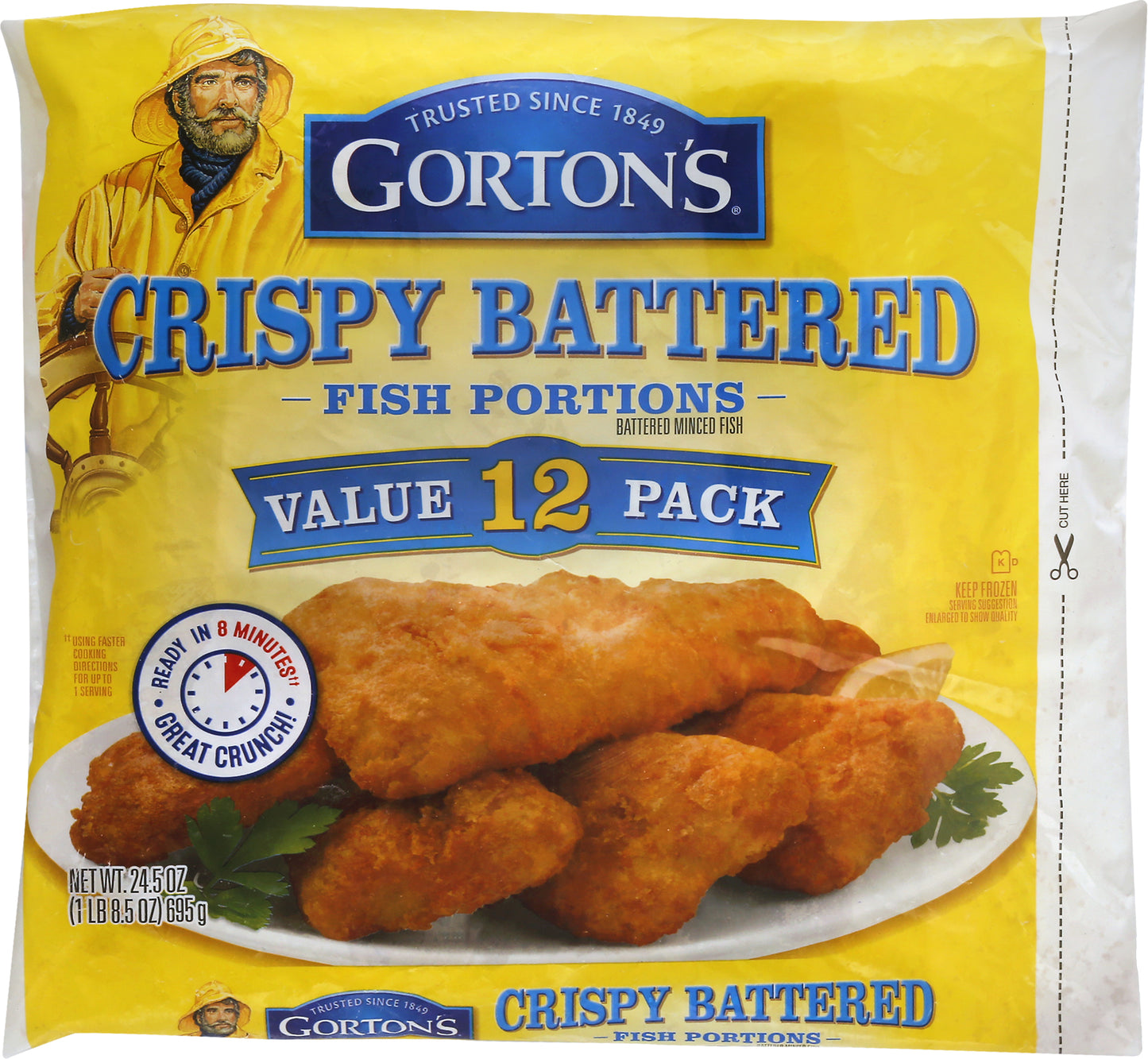 Gorton's Value Pack Crispy Battered Fish Portions 12 ea