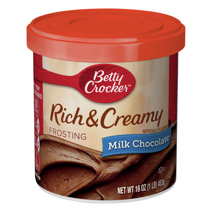 Betty Crocker Rich & Creamy Milk Chocolate Frosting 16 oz