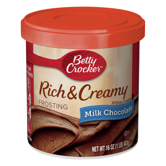 Betty Crocker Rich & Creamy Milk Chocolate Frosting 16 oz