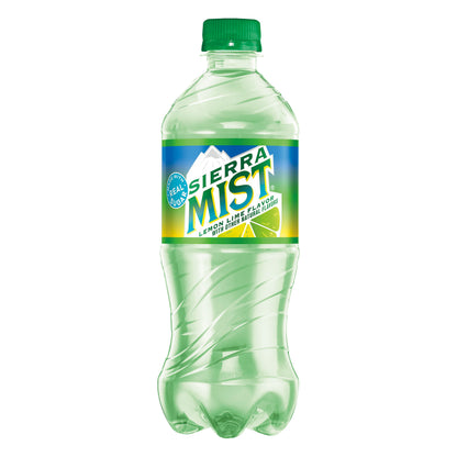 Sierra Mist Caffeine Free Lemon Lime Flavor Soda 20 oz