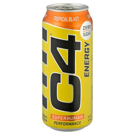 C4 Energy Tropical Blast Performance Energy Drink 16 oz