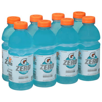Gatorade Zero Glacier Freeze Thirst Quencher 8-20 fl oz Bottles Multipack