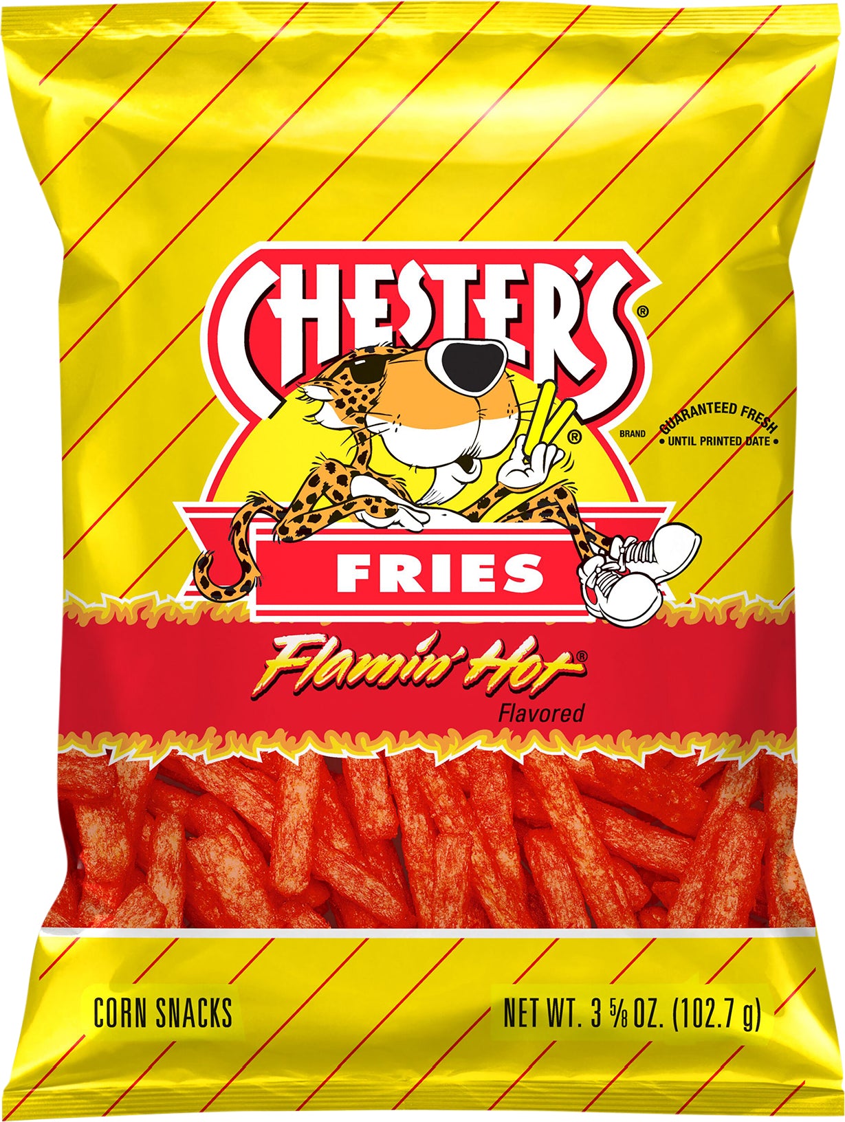 Chester's Fries Corn Snacks Flamin' Hot Flavored 3 5/8 Oz