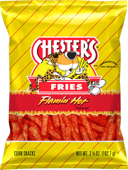 Chester's Fries Corn Snacks Flamin' Hot Flavored 3 5/8 Oz