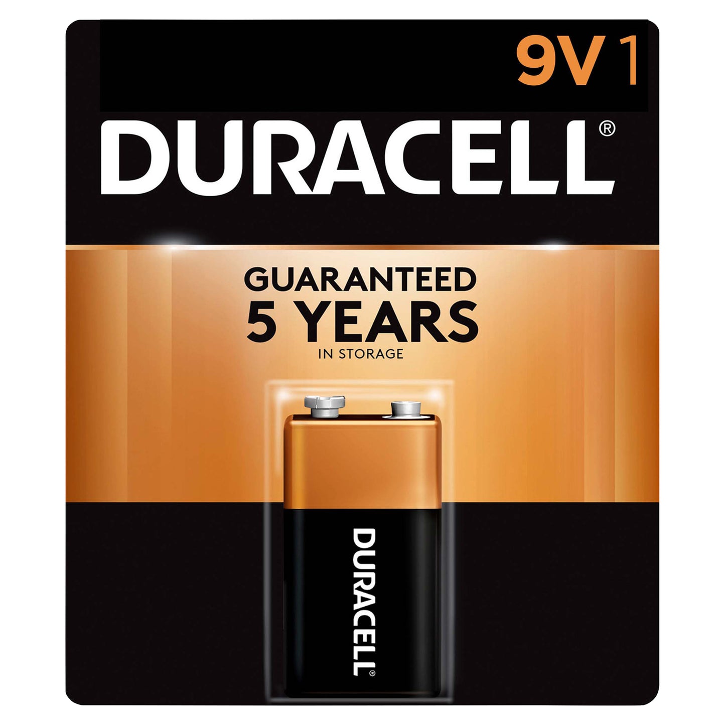 Duracell 1 Pack 9V Alkaline Battery 1 ea