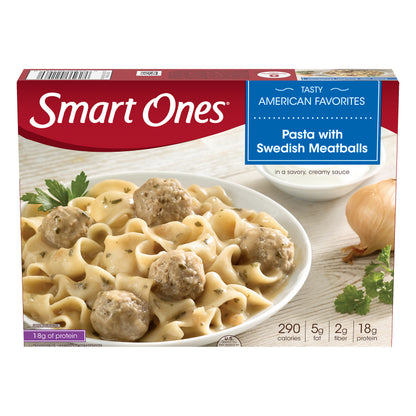 Smart Ones® Pasta with Swedish Meatballs 9.12 oz. Box