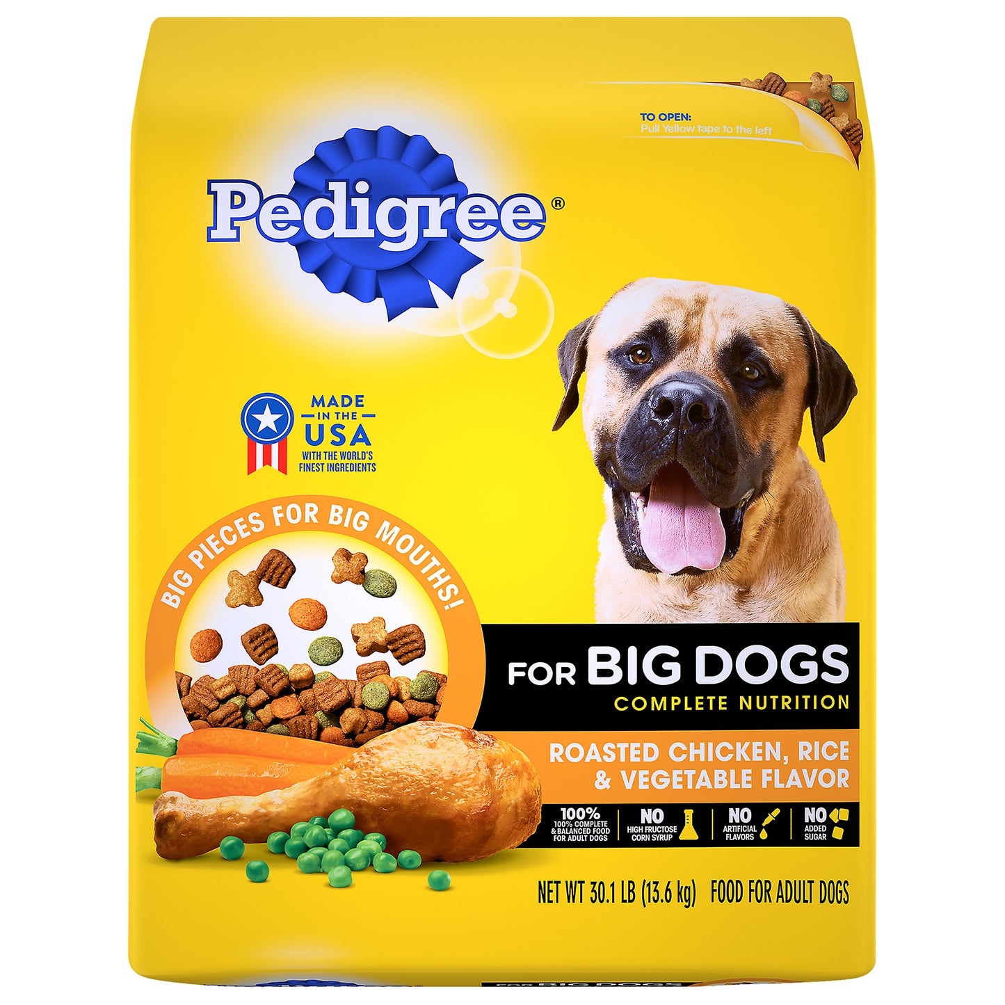 Pedigree Complete Nutrition for Big Dogs Roasted Chicken,Rice & Vegetable Flavor Food for Adult Dogs
