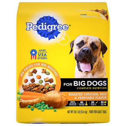 Pedigree Complete Nutrition for Big Dogs Roasted Chicken,Rice & Vegetable Flavor Food for Adult Dogs
