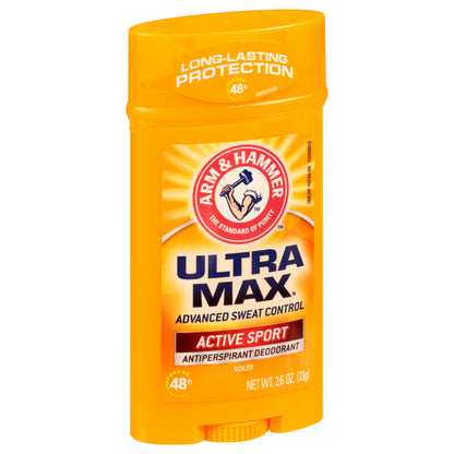 Arm & Hammer Ultra Max Solid Active Sport Antiperspirant Deodorant 2.6 oz