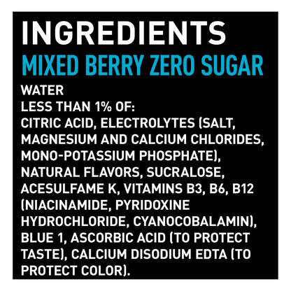 POWERADE Zero Mixed Berry Bottle 28 fl oz
