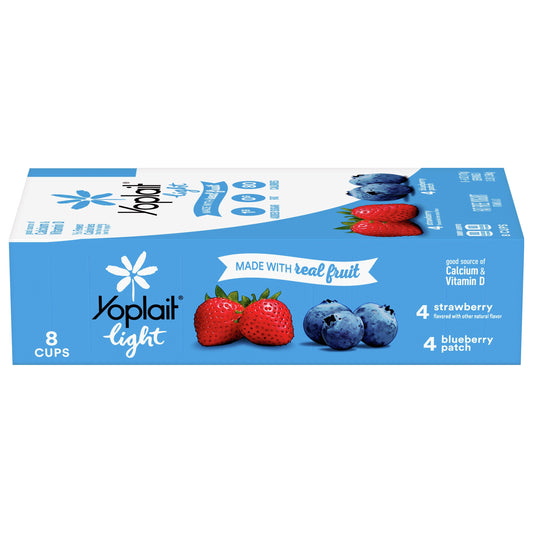 Yoplait Light Fat Free Strawberry/Blueberry Patch Yogurt 8 ea