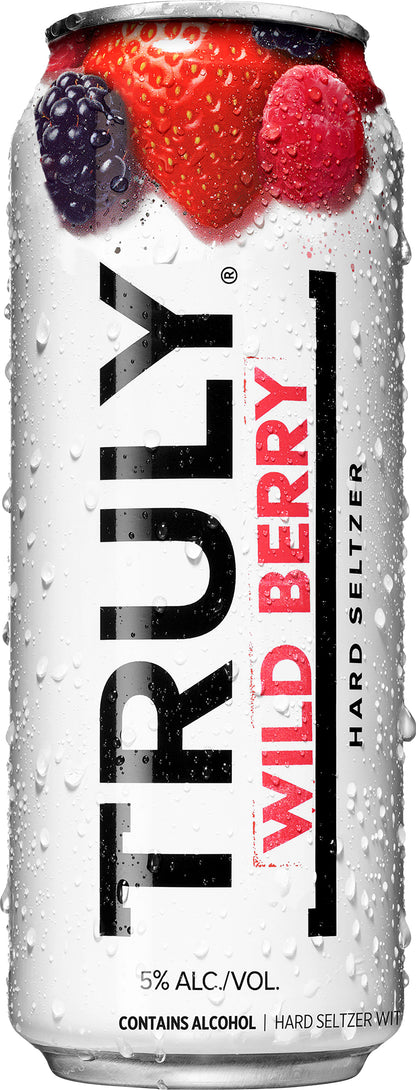 TRULY Hard Seltzer Wild Berry, Spiked & Sparkling Water (24 fl. oz. Can)