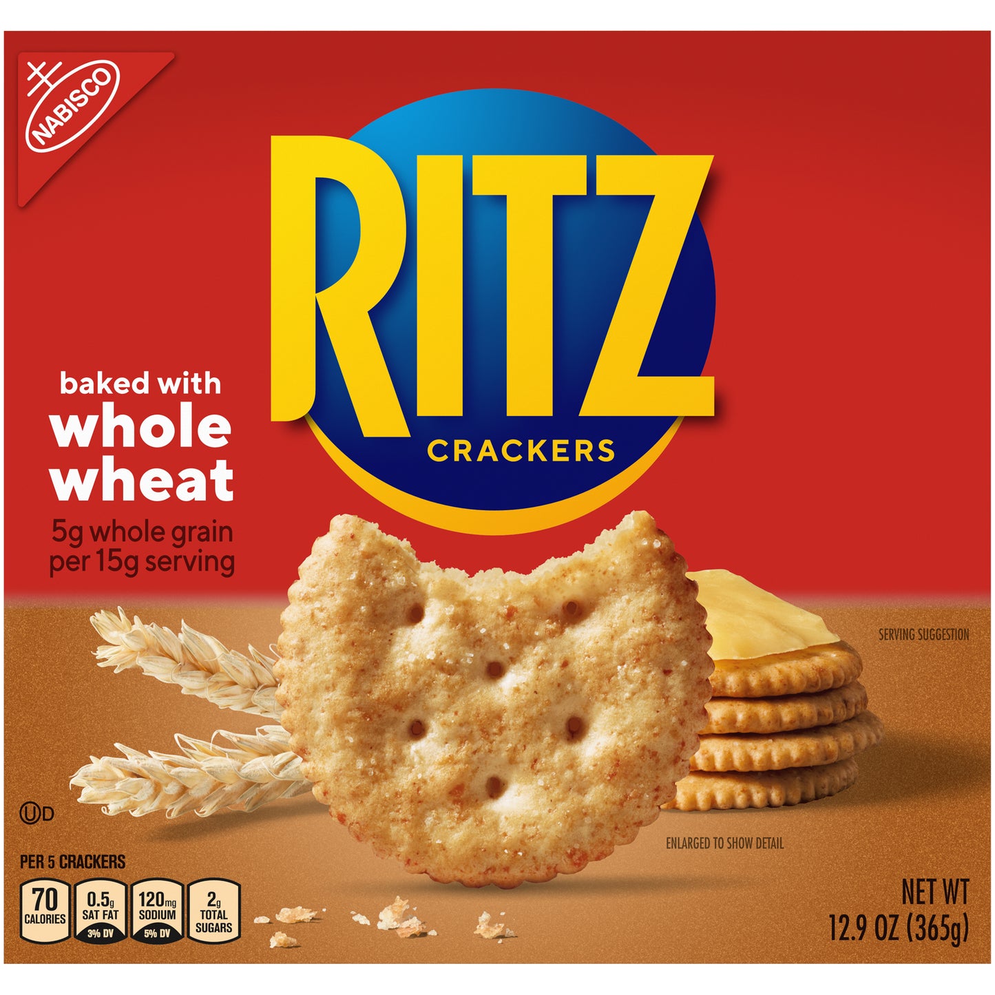 Nabisco Ritz Crackers Baked with Whole Wheat 12.9 oz. Box